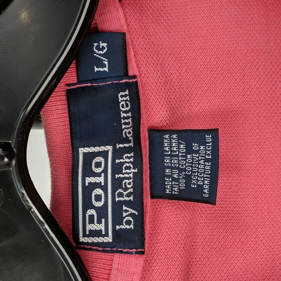 Polo by Ralph Lauren Men's Large Pink Short Sleeve Polo Shirt - Picture 2 of 7